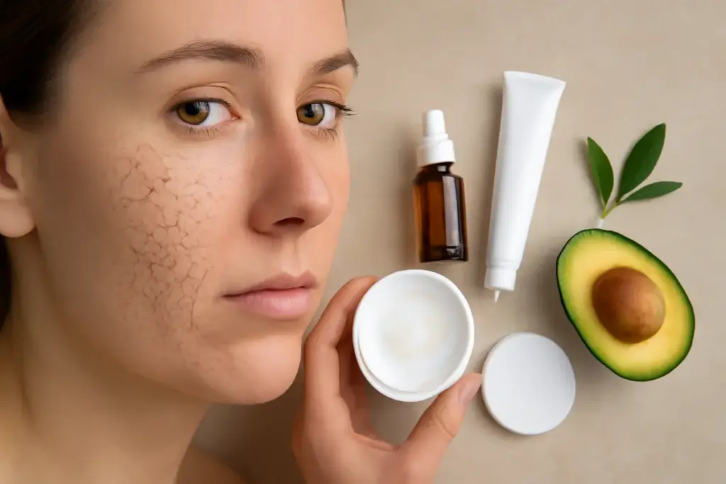 Pelle secca e screpolata: quali ingredienti ricercare nelle creme per riparare la barriera cutanea