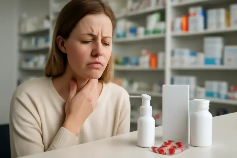 Gola irritata senza influenza? I prodotti specifici da chiedere in farmacia per un sollievo rapido